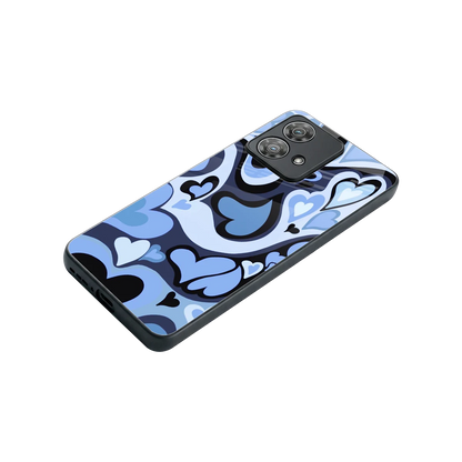 Y2K Blue Meltdown Hearts stylish phone case for motorola edge 40 neo 5g | glossy glass and slim fit