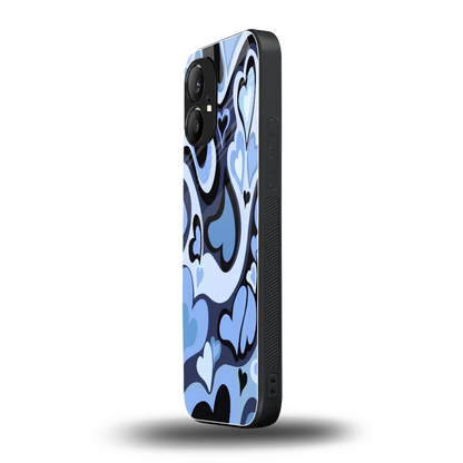Y2K Blue Meltdown Hearts nothing phone 1 mobile cover | shockproof glass phone case