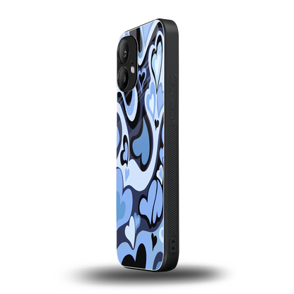 Y2K Blue Meltdown Hearts nothing phone 2 mobile cover | shockproof glass phone case