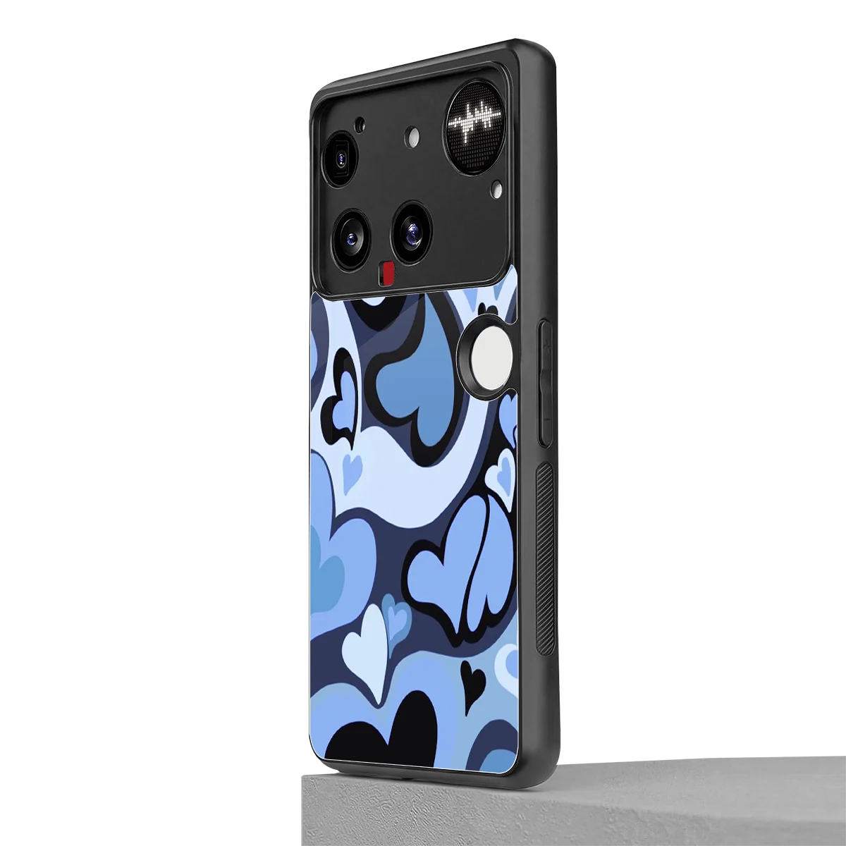 Y2K Blue Meltdown Hearts nothing phone 3 mobile cover | shockproof glass phone case