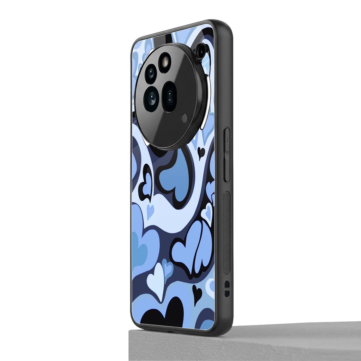 Y2K Blue Meltdown Hearts nothing phone 3a pro mobile cover | shockproof glass phone case