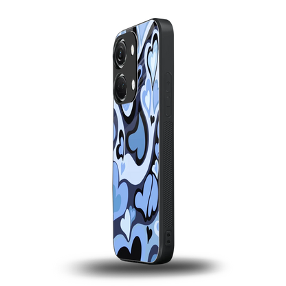 Y2K Blue Meltdown Hearts oneplus nord 3 mobile cover | shockproof glass phone case