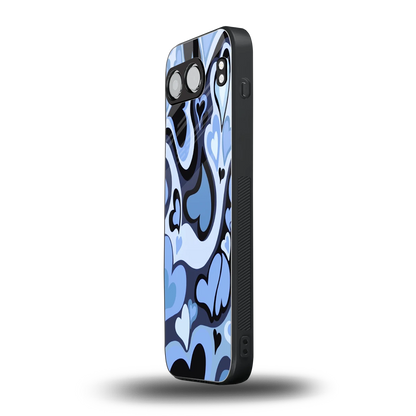 Y2K Blue Meltdown Hearts oneplus nord 4 mobile cover | shockproof glass phone case