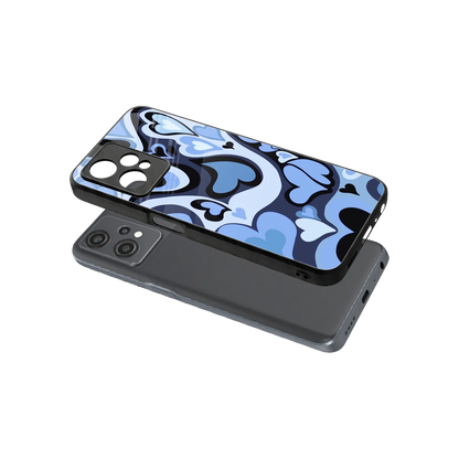 Y2K Blue Meltdown Hearts sleek oneplus nord ce 2 lite cover with tempered glass back and TPU edges