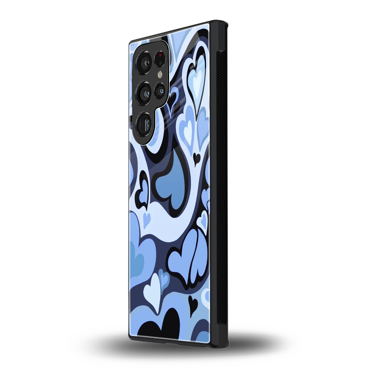 Y2K Blue Meltdown Hearts samsung galaxy s23 ultra mobile cover | shockproof glass phone case