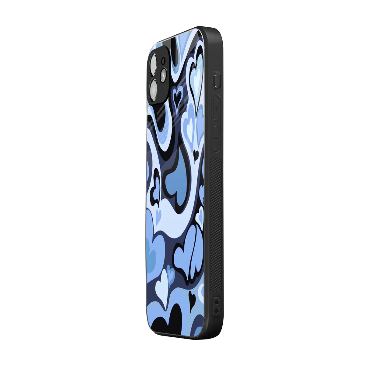 Y2K Blue Meltdown Hearts iphone 11 mobile cover | shockproof glass phone case