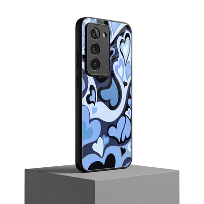 Y2K Blue Meltdown Hearts redmi 15 5g mobile cover | shockproof glass phone case