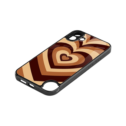 Y2K Brown Hearts stylish phone case for cmf nothing phone 1 | glossy glass and slim fit