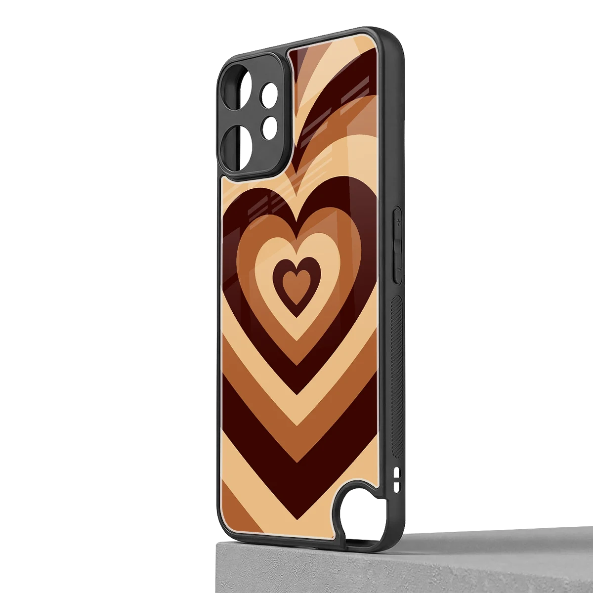 Y2K Brown Hearts cmf nothing phone 2 pro mobile cover | shockproof glass phone case