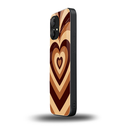 Y2K Brown Hearts nothing phone 1 mobile cover | shockproof glass phone case