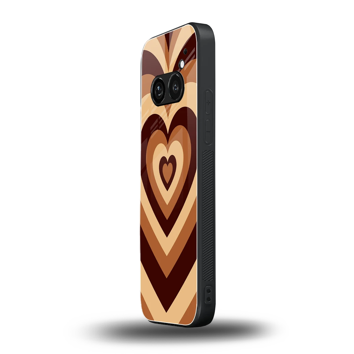 Y2K Brown Hearts nothing phone 2a plus mobile cover | shockproof glass phone case