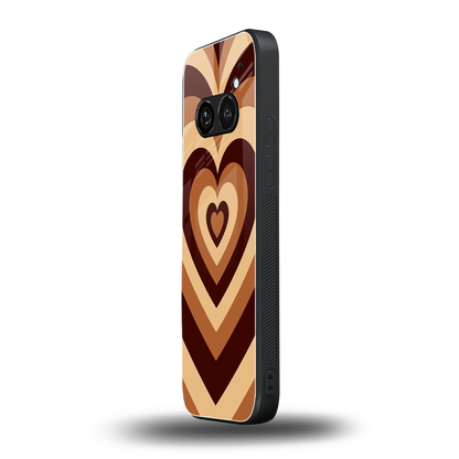 Y2K Brown Hearts nothing phone 2a plus mobile cover | shockproof glass phone case