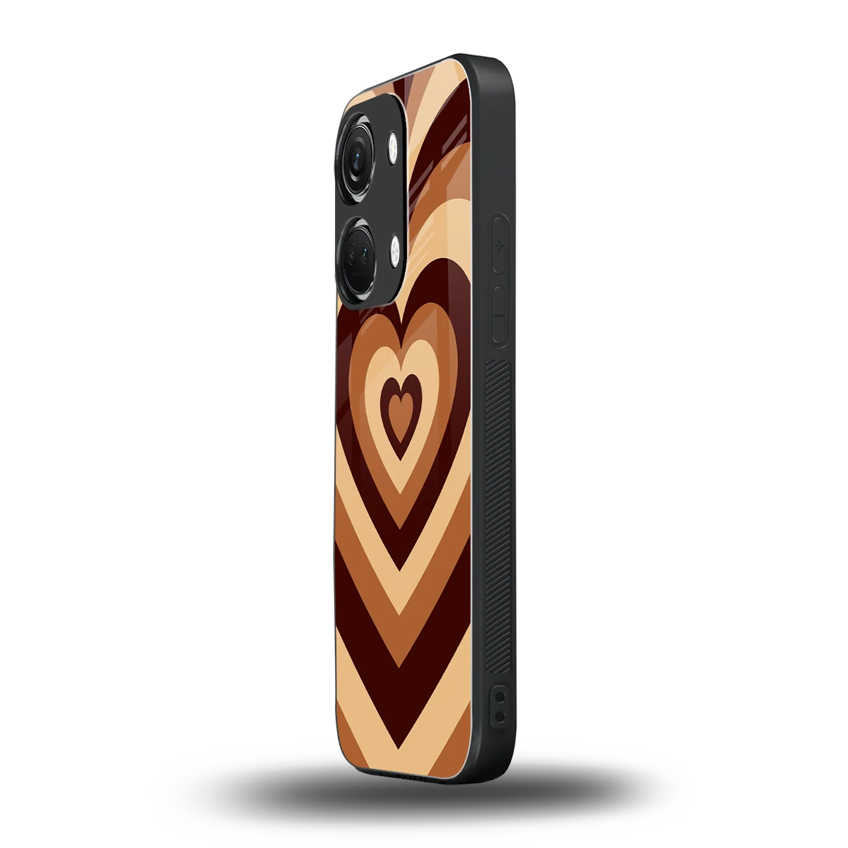 Y2K Brown Hearts oneplus nord 3 mobile cover | shockproof glass phone case