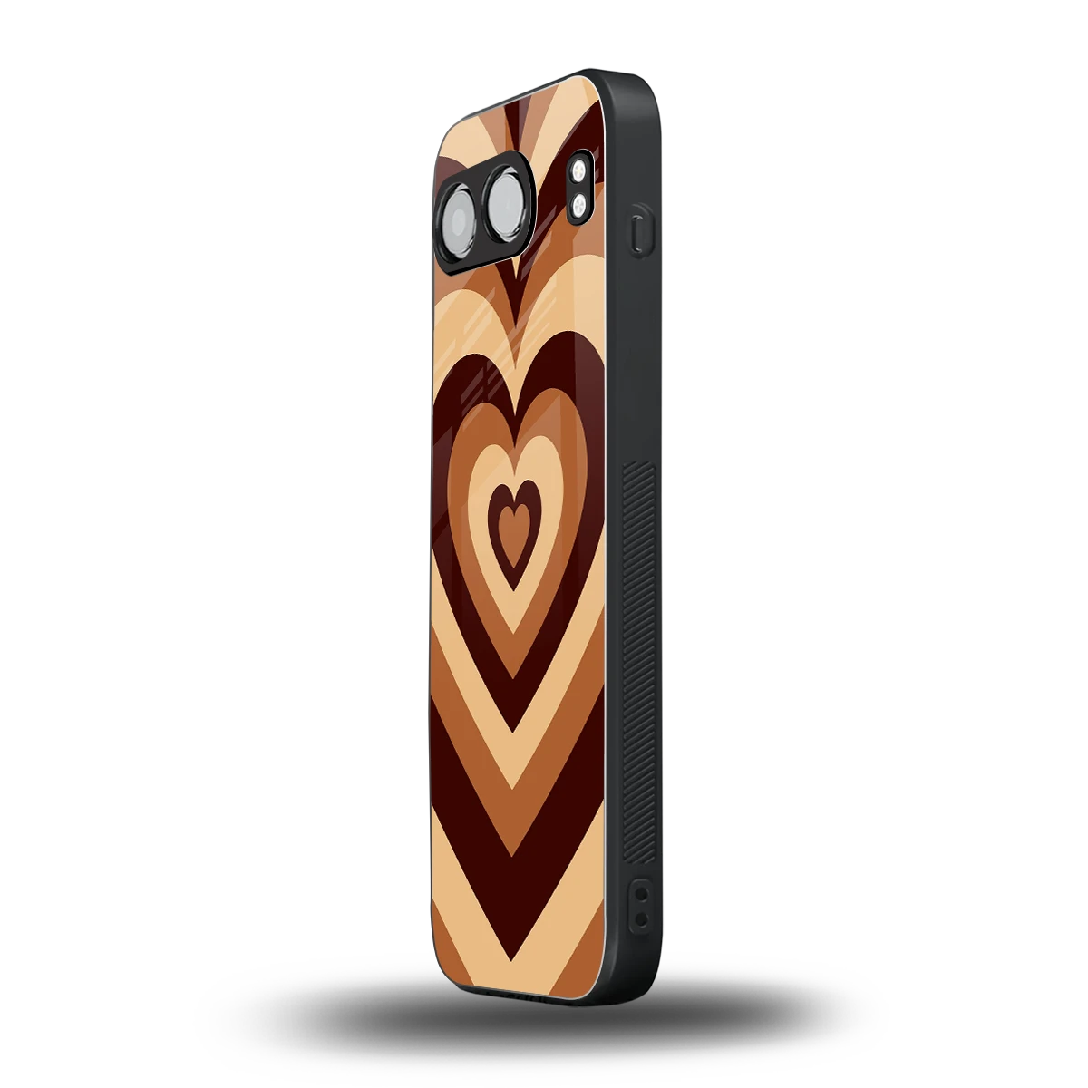 Y2K Brown Hearts oneplus nord 4 mobile cover | shockproof glass phone case