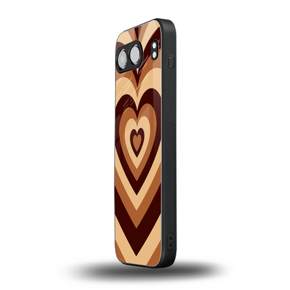 Y2K Brown Hearts oneplus nord 4 mobile cover | shockproof glass phone case