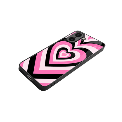 Y2K Bubblegum Hearts stylish phone case for oneplus nord ce5 5g | glossy glass and slim fit