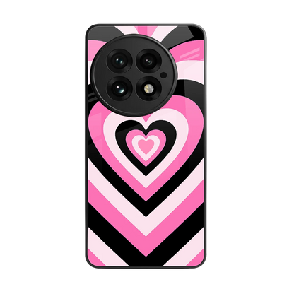 Y2K Bubblegum Hearts back phone cover | glass case for oneplus 13