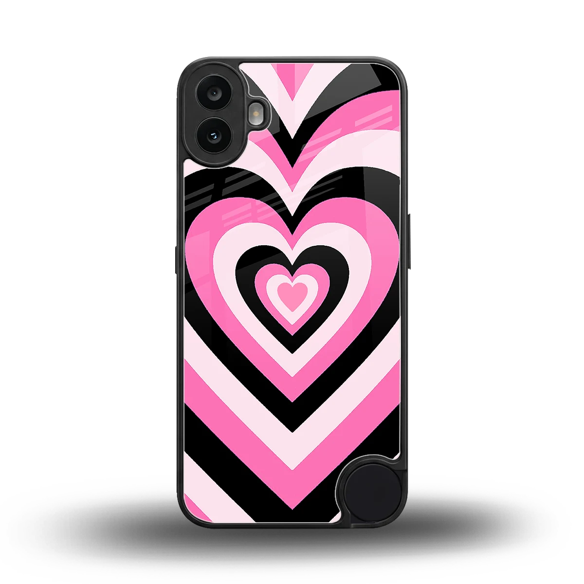 Y2K Bubblegum Hearts back phone cover | glass case for cmf nothing phone 1