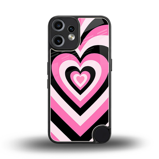 Y2K Bubblegum Hearts back phone cover | glass case for cmf nothing phone 2 pro