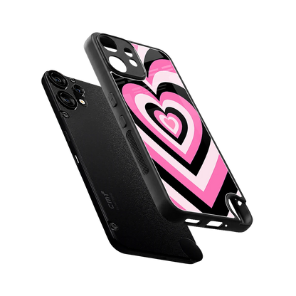 Y2K Bubblegum Hearts sleek cmf nothing phone 2 pro cover with tempered glass back and TPU edges