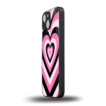 Y2K Bubblegum Hearts iphone 12 mini mobile cover | shockproof glass phone case