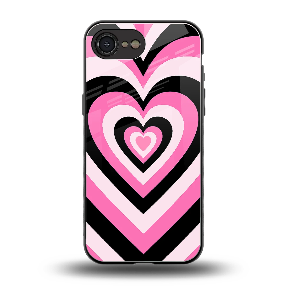 Y2K Bubblegum Hearts back phone cover | glass case for iphone 16e