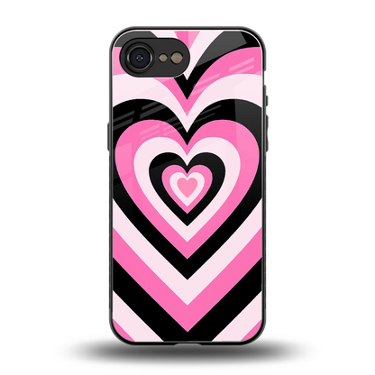 Y2K Bubblegum Hearts back phone cover | glass case for iphone 16e