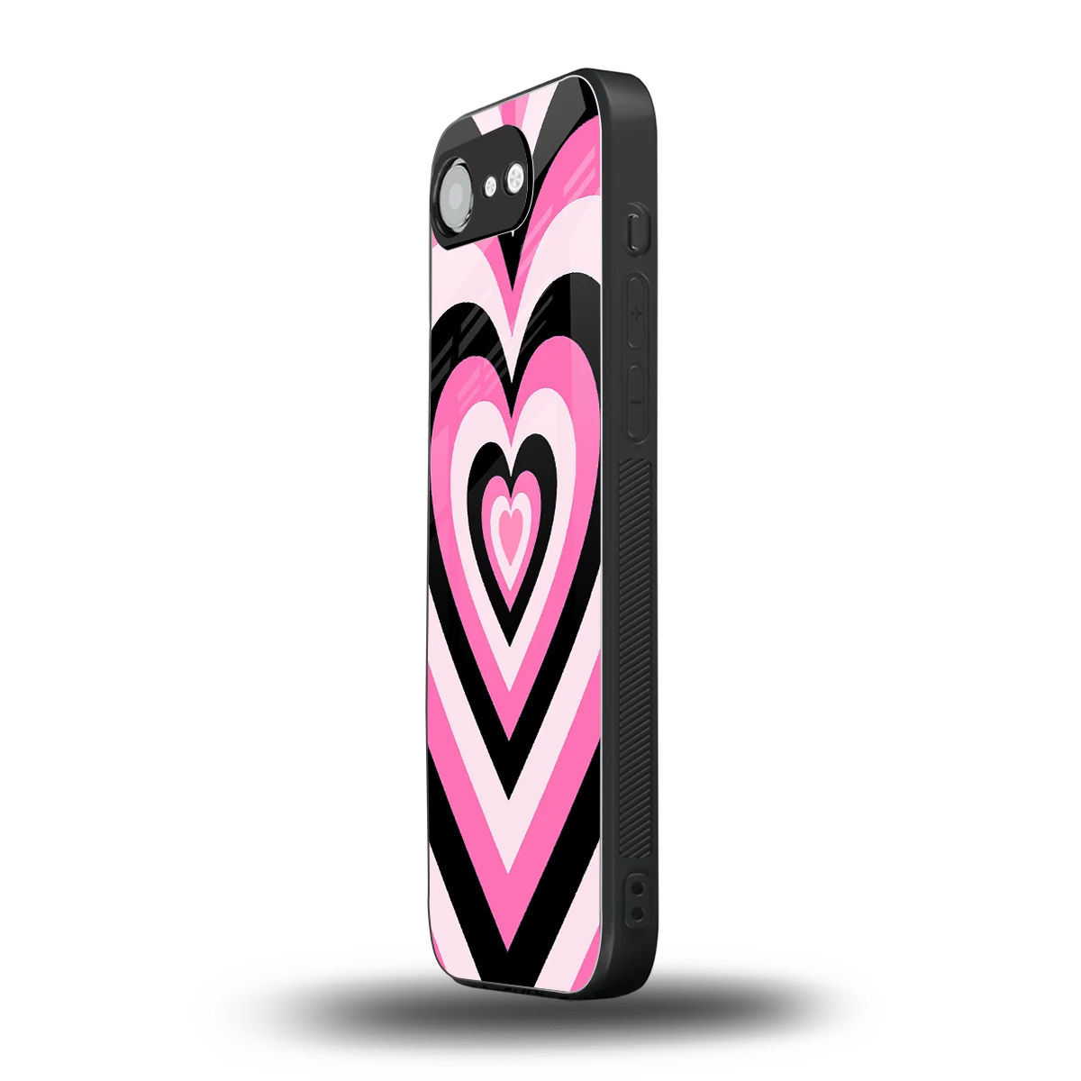Y2K Bubblegum Hearts iphone 17e mobile cover | shockproof glass phone case