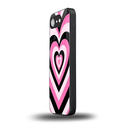 Y2K Bubblegum Hearts iphone 17e mobile cover | shockproof glass phone case
