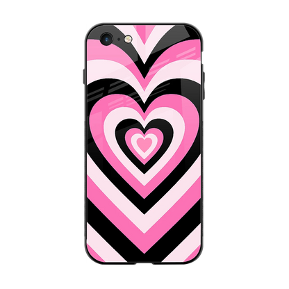 Y2K Bubblegum Hearts back phone cover | glass case for iphone 6