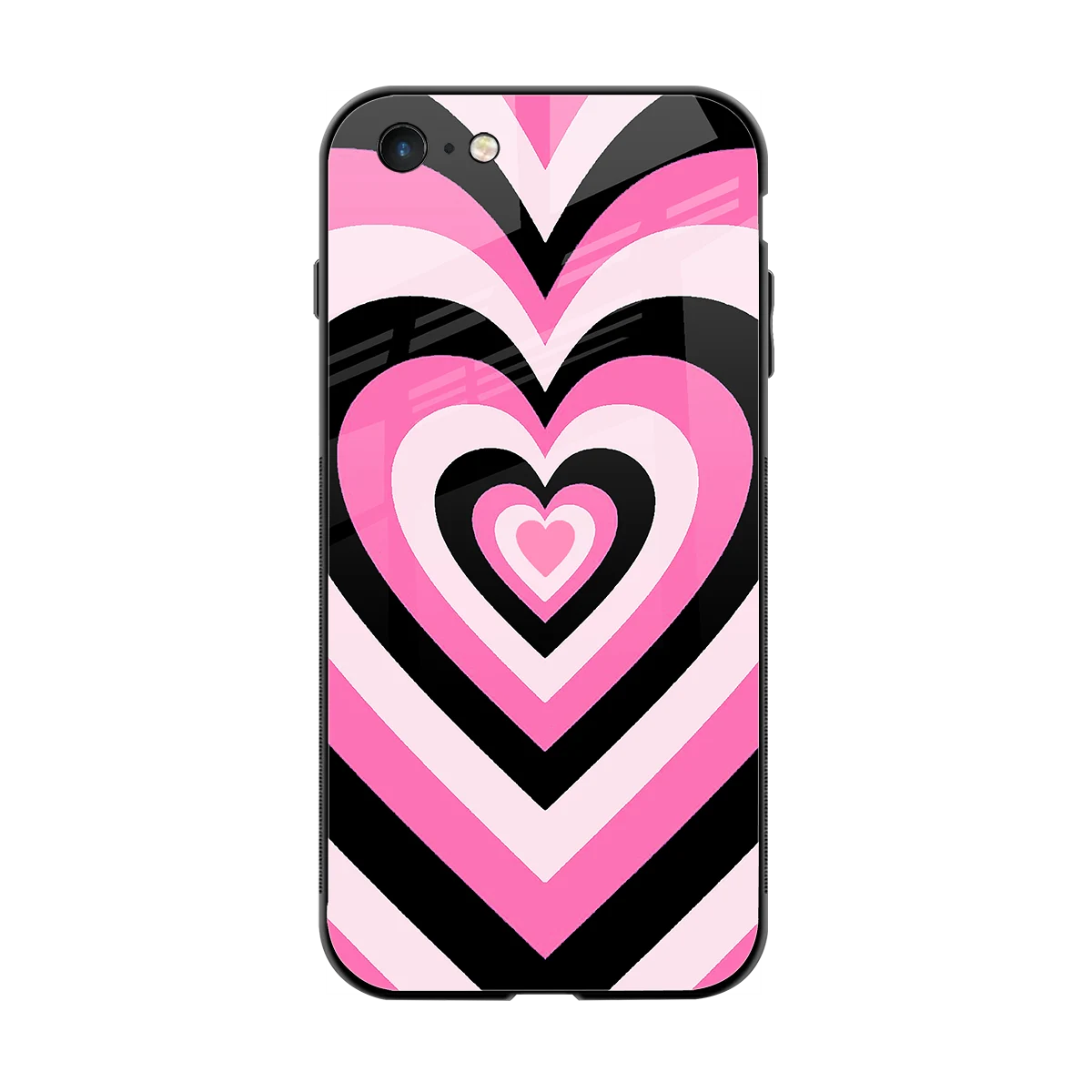 Y2K Bubblegum Hearts back phone cover | glass case for iphone 6s