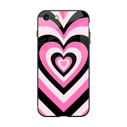Y2K Bubblegum Hearts back phone cover | glass case for iphone 7