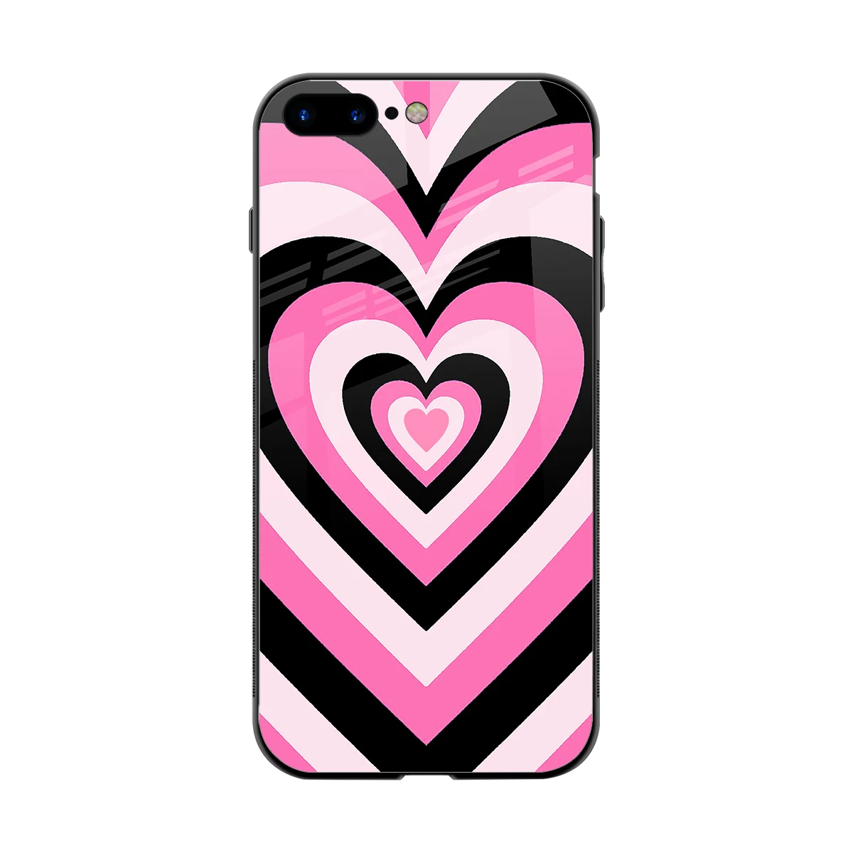 Y2K Bubblegum Hearts back phone cover | glass case for iphone 8 plus