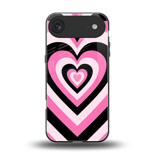 Y2K Bubblegum Hearts back phone cover | glass case for iphone air