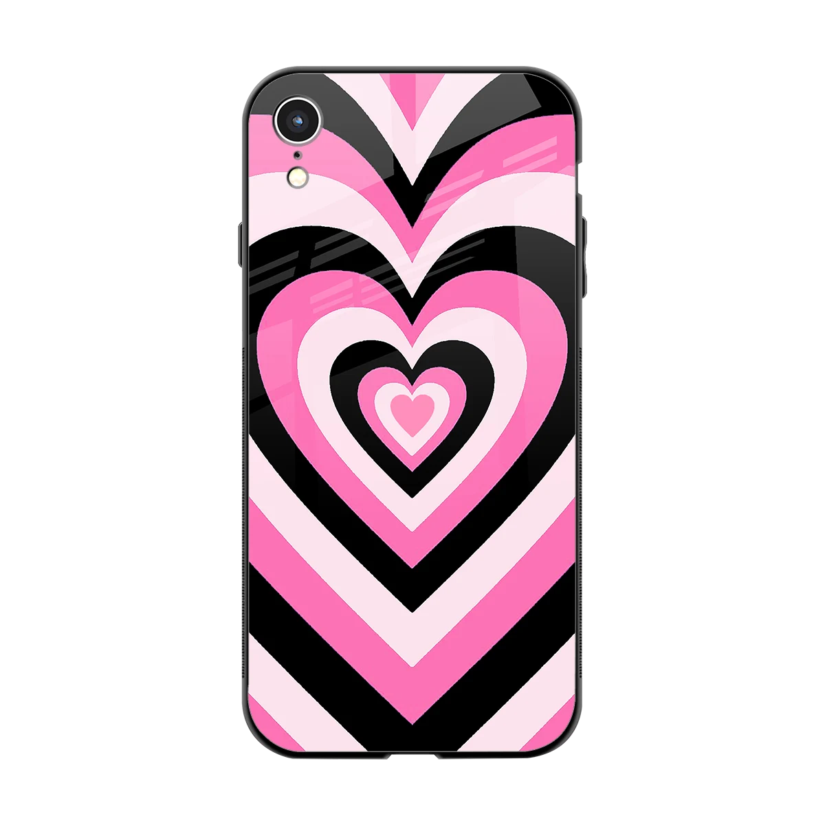 Y2K Bubblegum Hearts back phone cover | glass case for iphone xr
