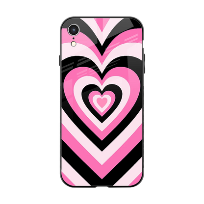 Y2K Bubblegum Hearts back phone cover | glass case for iphone xr