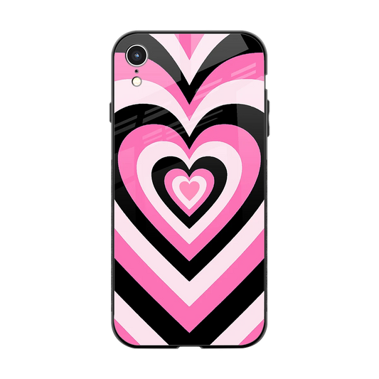 Y2K Bubblegum Hearts back phone cover | glass case for iphone xr