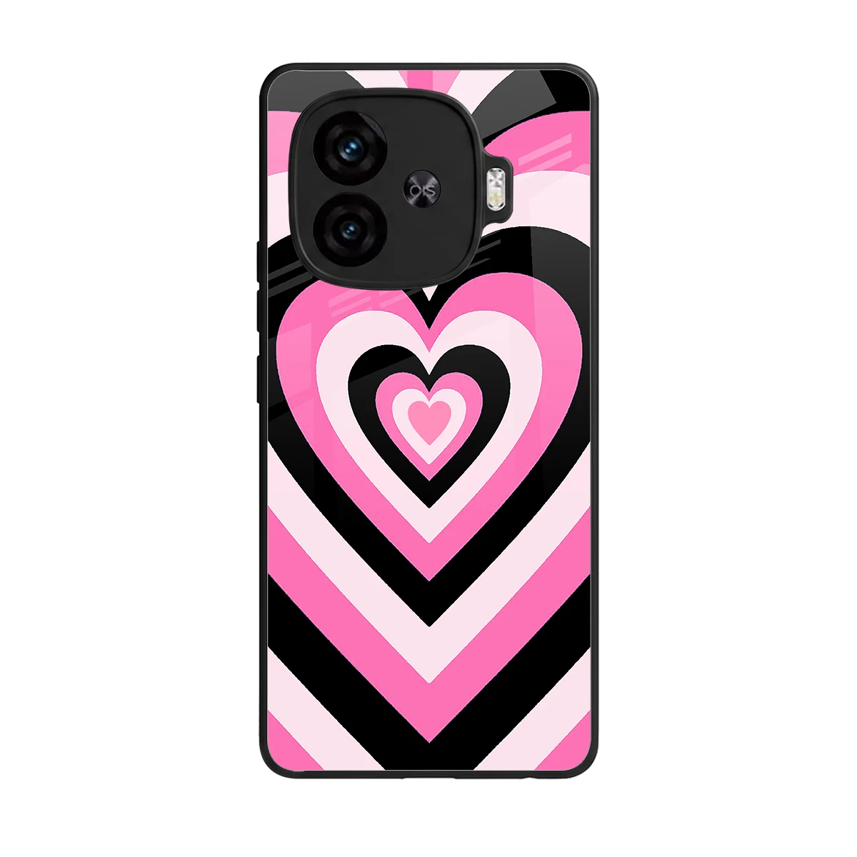 Y2K Bubblegum Hearts back phone cover | glass case for iqoo neo 10r 5g