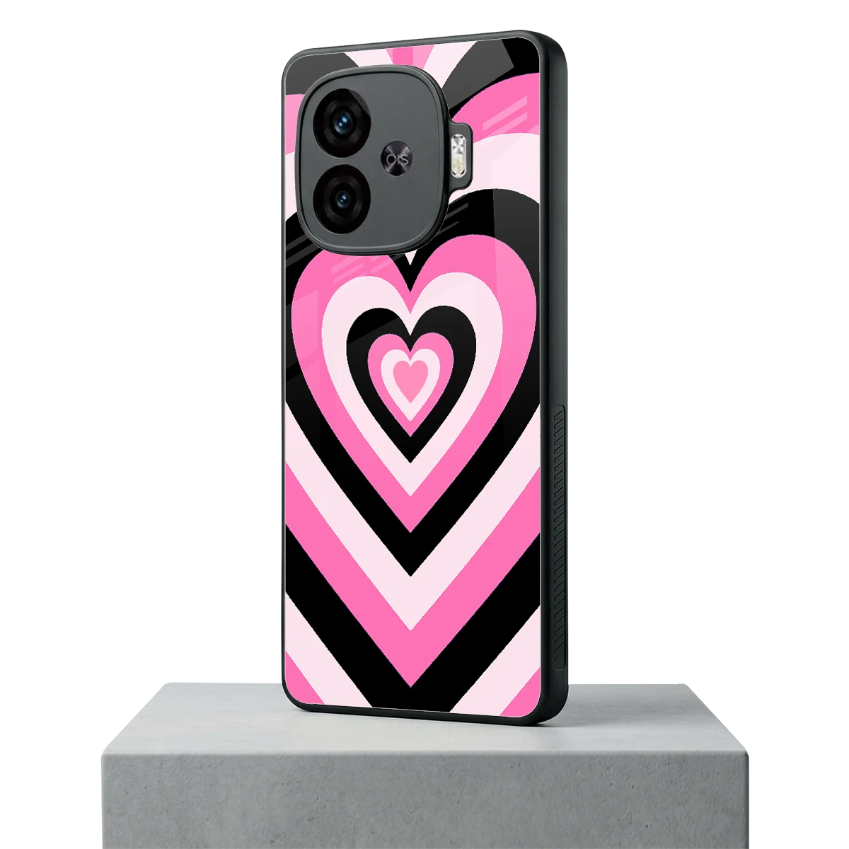 Y2K Bubblegum Hearts iqoo neo 10r 5g mobile cover | shockproof glass phone case