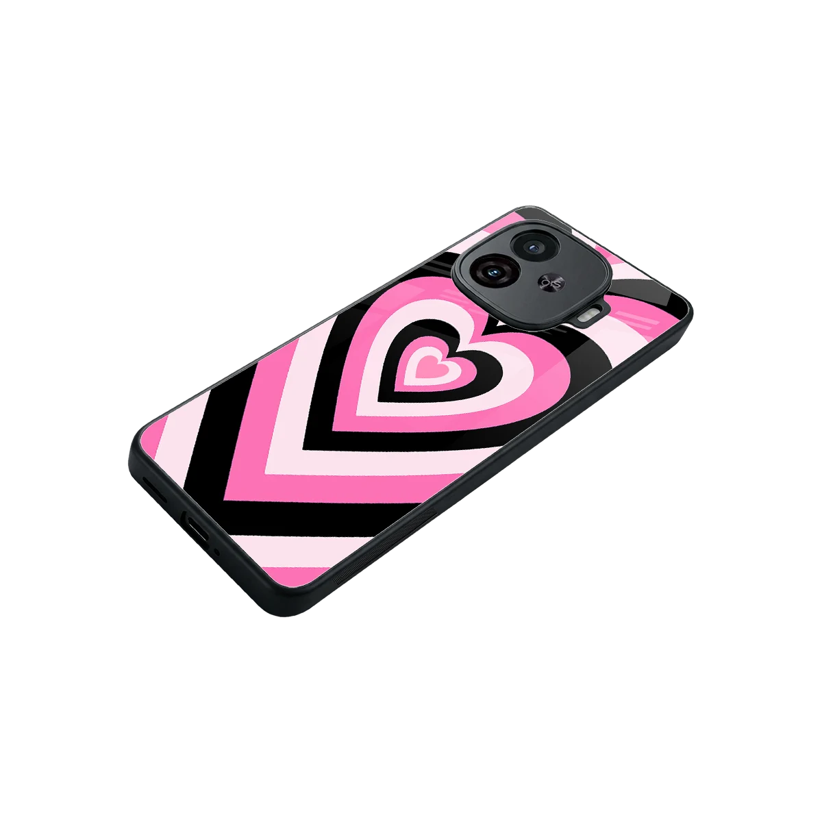 Y2K Bubblegum Hearts stylish phone case for iqoo neo 10r 5g | glossy glass and slim fit