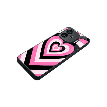Y2K Bubblegum Hearts stylish phone case for iqoo neo 10r 5g | glossy glass and slim fit