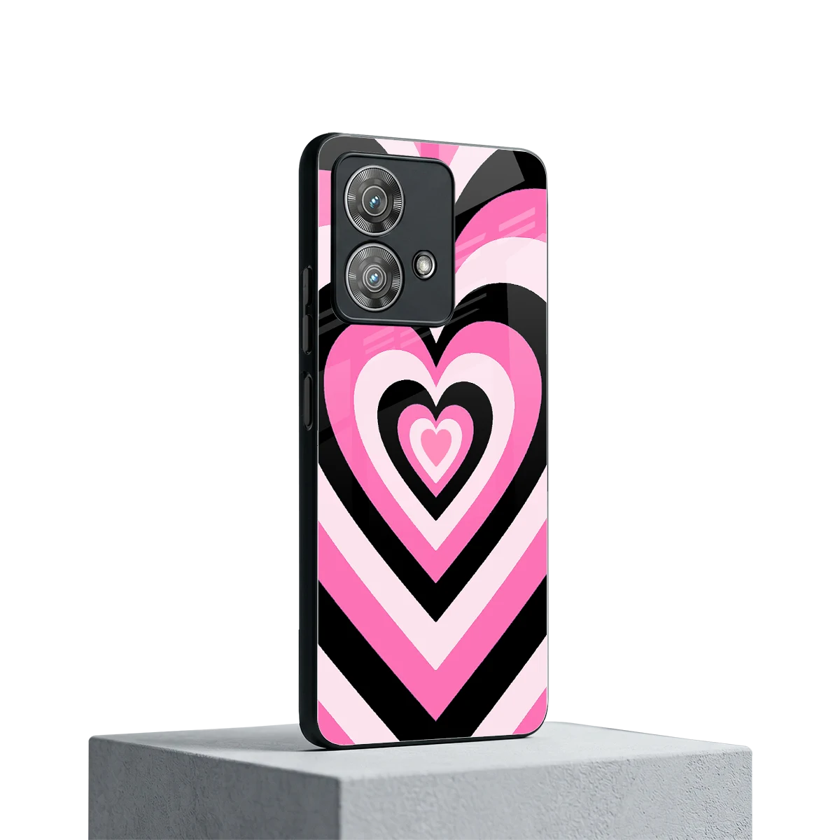 Y2K Bubblegum Hearts motorola edge 40 neo 5g mobile cover | shockproof glass phone case