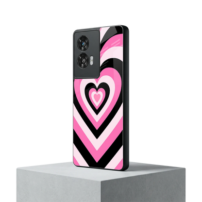 Y2K Bubblegum Hearts motorola edge 50 fusion mobile cover | shockproof glass phone case