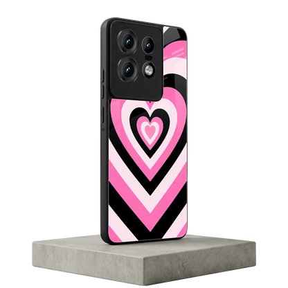 Y2K Bubblegum Hearts motorola edge 50 pro mobile cover | shockproof glass phone case