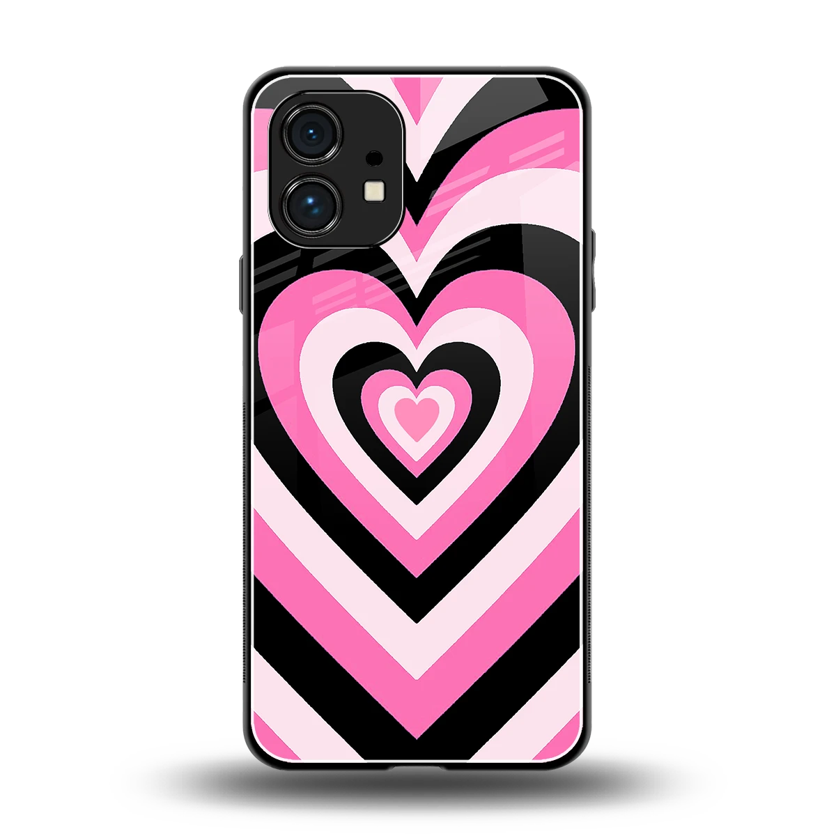 Y2K Bubblegum Hearts back phone cover | glass case for nothing phone 1