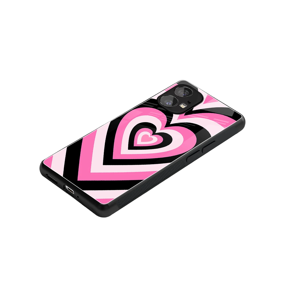 Y2K Bubblegum Hearts stylish phone case for nothing phone 1 | glossy glass and slim fit