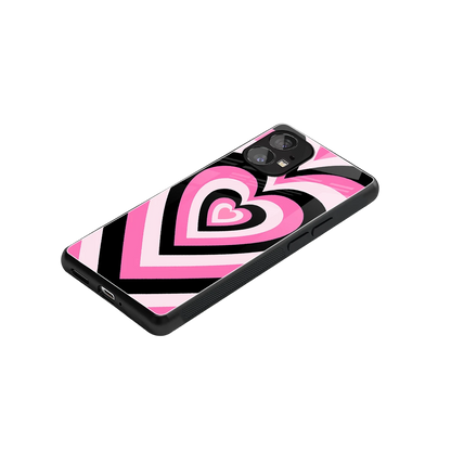 Y2K Bubblegum Hearts stylish phone case for nothing phone 1 | glossy glass and slim fit