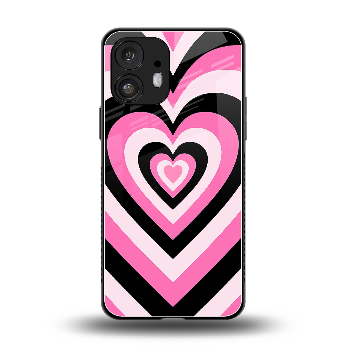 Y2K Bubblegum Hearts back phone cover | glass case for nothing phone 2