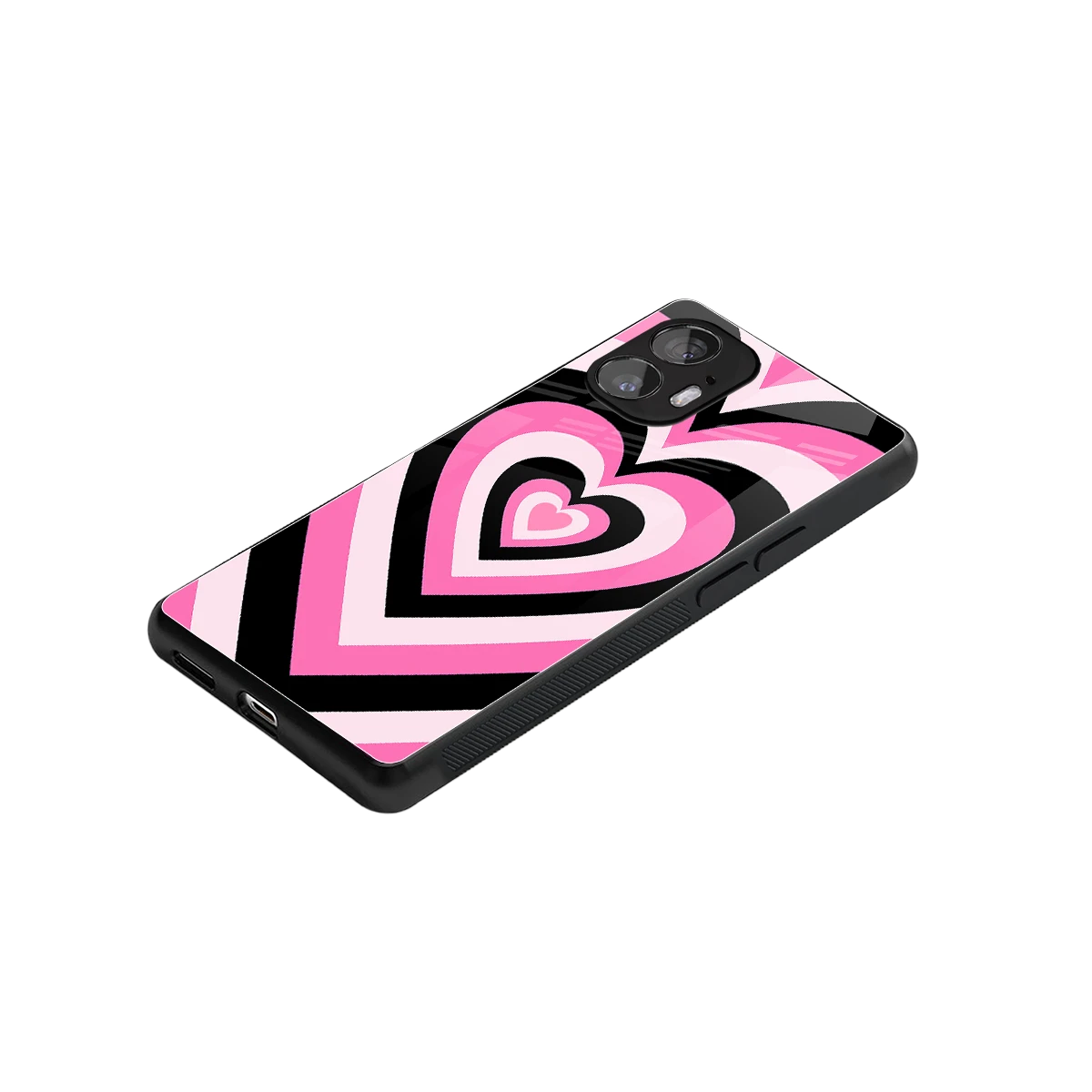 Y2K Bubblegum Hearts stylish phone case for nothing phone 2 | glossy glass and slim fit