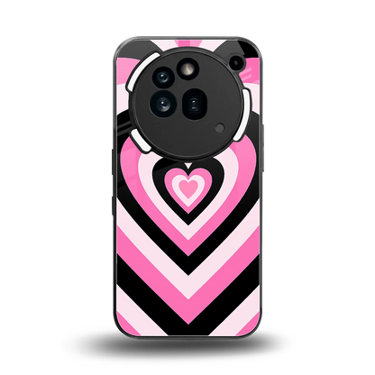 Y2K Bubblegum Hearts back phone cover | glass case for nothing phone 3a pro
